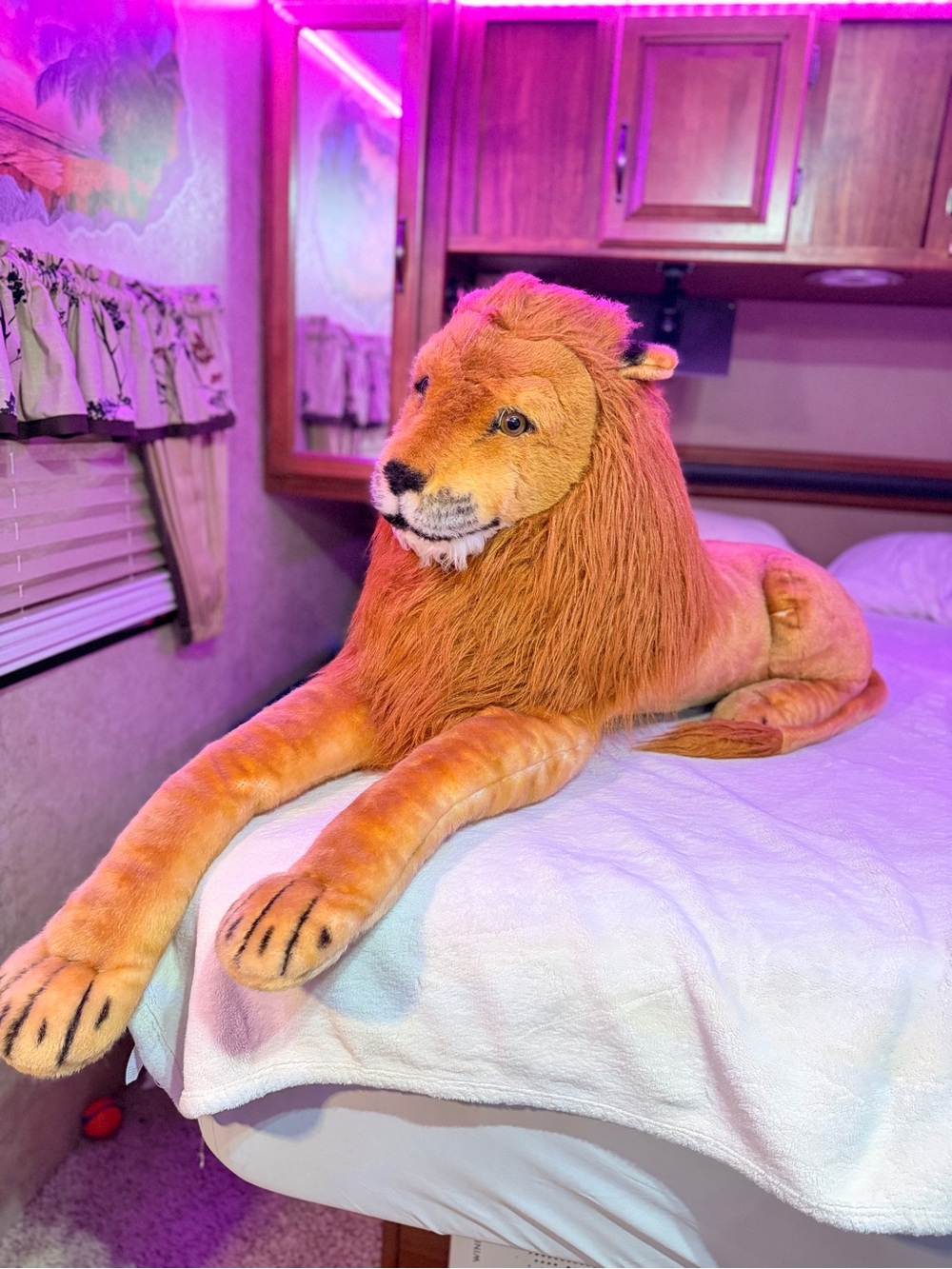 Melissa & Doug Plush Lion Toy - Brown and Cream Mane human size 4ft. - Picture 16 of 16